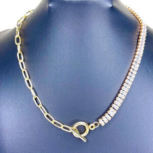 NEW Paperclip CZ Necklace Chain Fashion Jewelry 2025 trend trendy m29